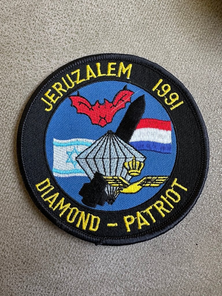 Diamond Patriot patch, Ophalen of Verzenden, Gebruikt, Patch, Badge of Embleem