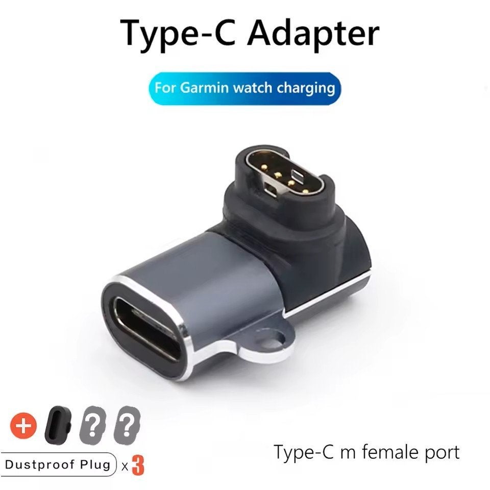 Garmin horloge opladen/oplader | voor aan een Sleutelhanger, Verzenden, Zwart, Garmin, Nieuw