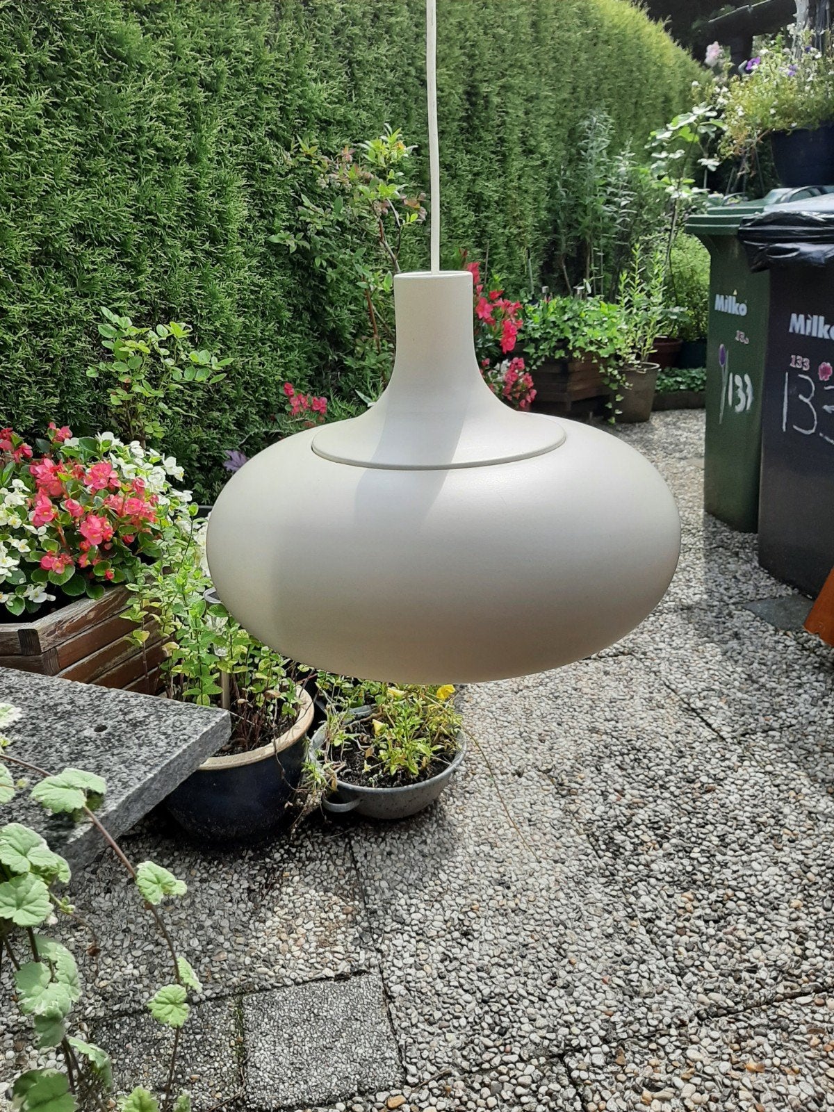 IKEA hanglamp met peer, compleet, Kunststof, Gebruikt, Modern, E27 (groot)