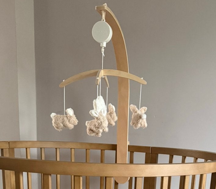 Baby bunny little dutch muziekmobiel, Kinderen en Baby's, Boxen, Ophalen, Zo goed als nieuw, Rond