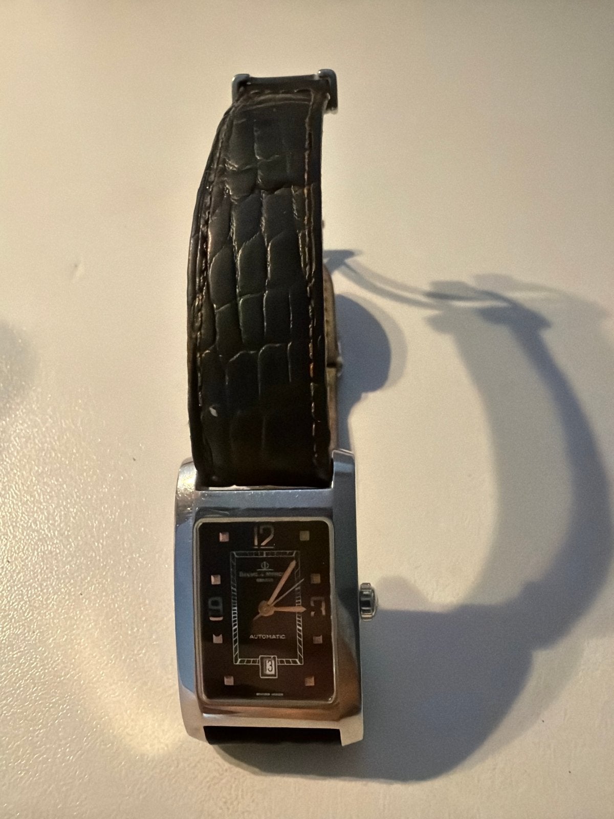 Baume & Mercier Herenhorloge - Automatisch, Staal, Leer, Sieraden, Tassen en Uiterlijk, Horloges | Heren, Overige merken, Staal