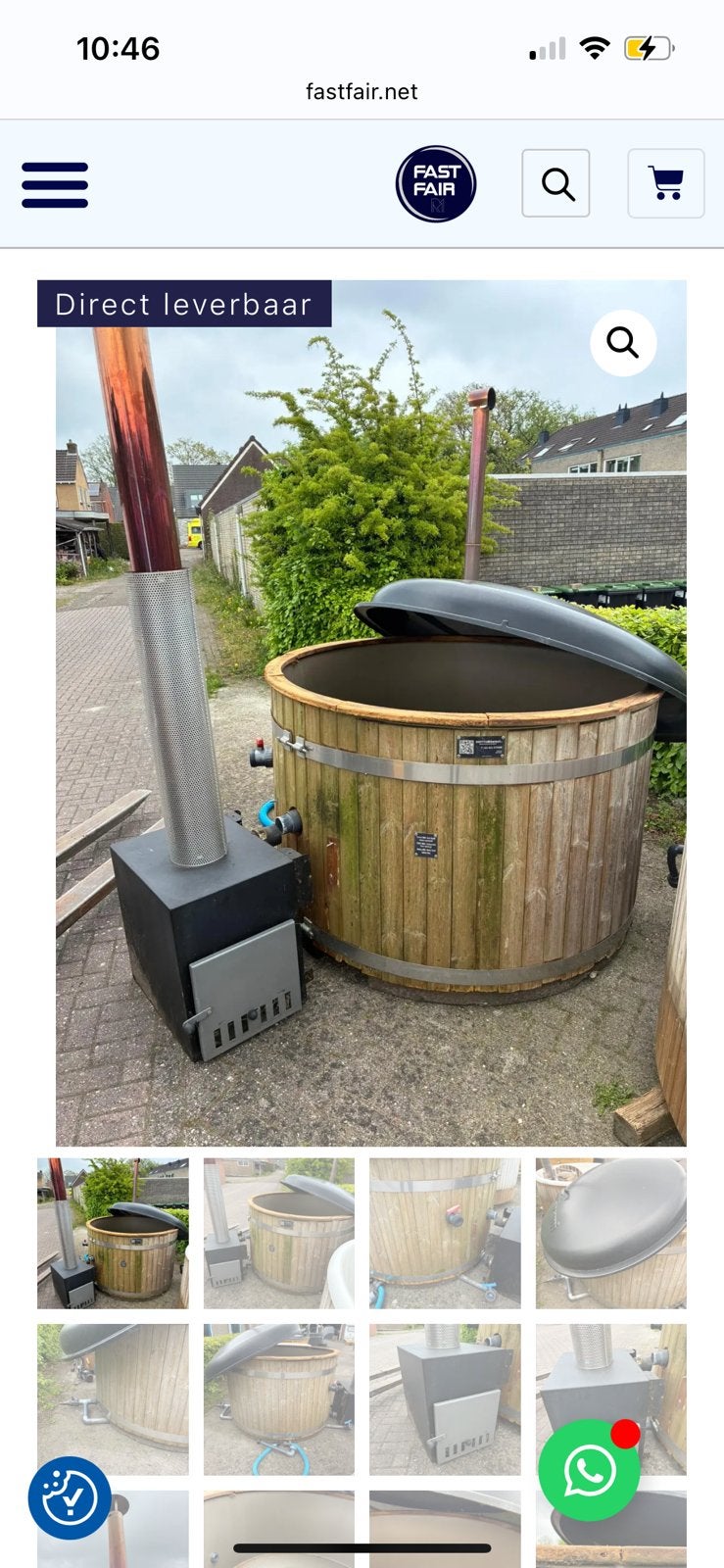 2e hands gebruikte kirami hottub - opknapper - 48kw kachel, Ophalen, 7921AE, Fast Fair b.v., Zo goed als nieuw
