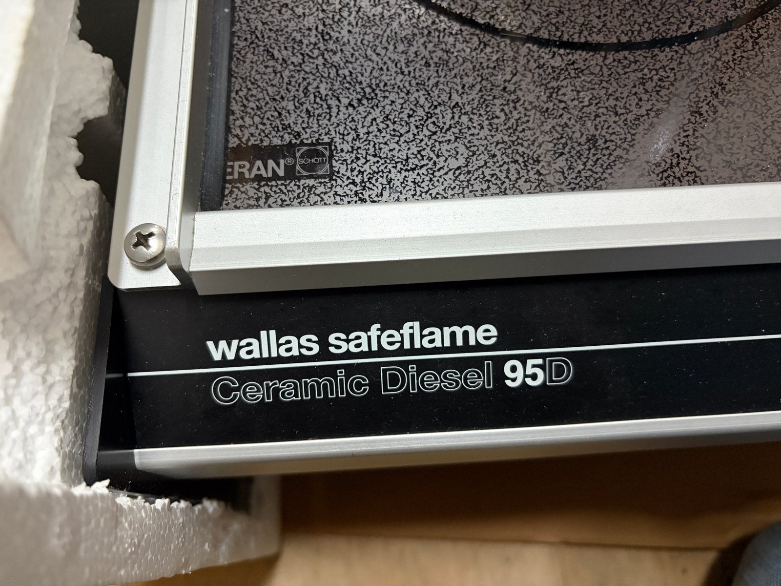 Wallas Safeflame Cora OC Diesel 95D Kookplaat, Keramisch, 3 kookzones of minder, Ophalen of Verzenden, Zo goed als nieuw