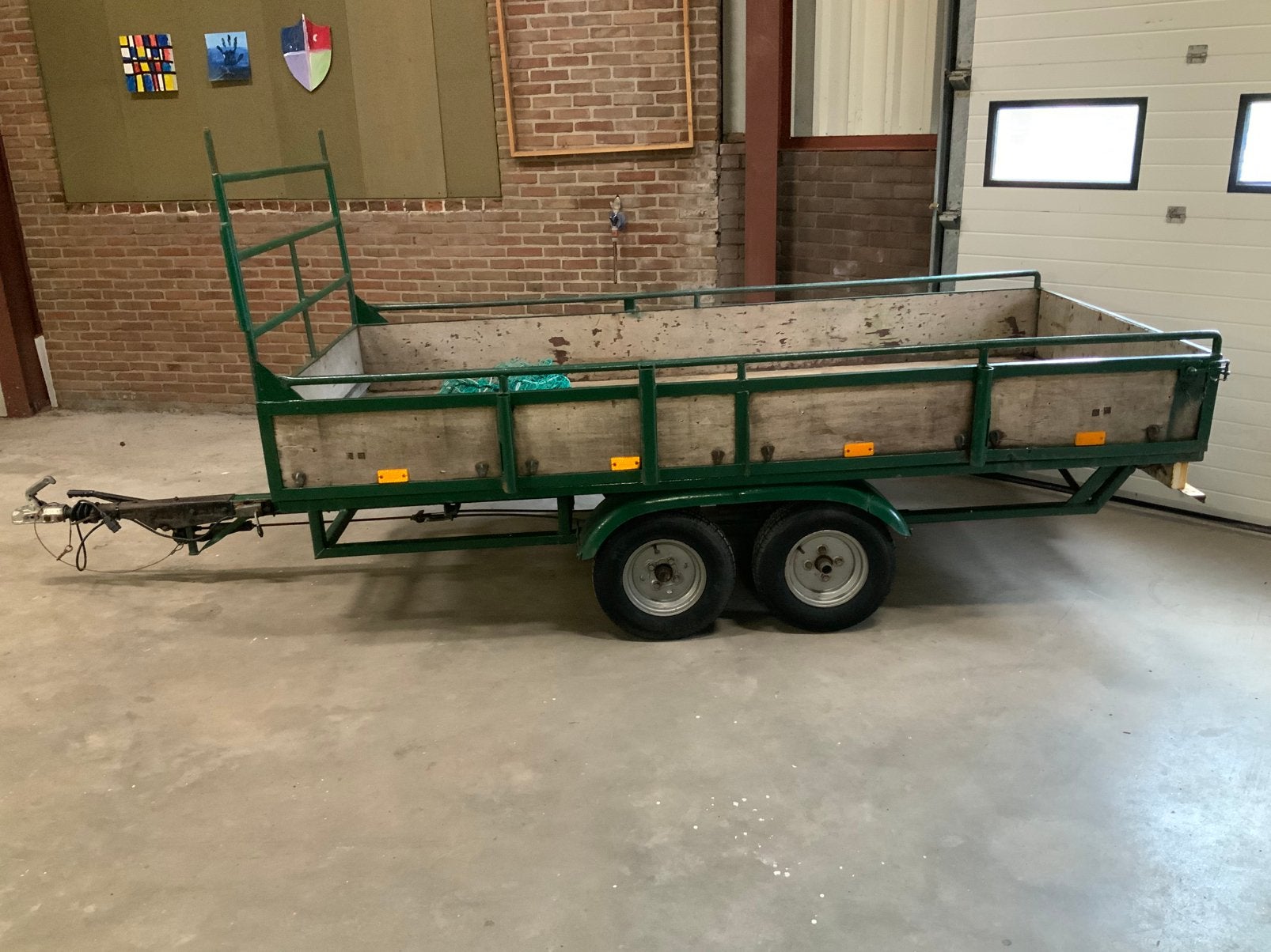 Aanhanger Tandemasser plateau Aanhangwagen, Auto diversen, Aanhangers en Bagagewagens, Ophalen, Gebruikt