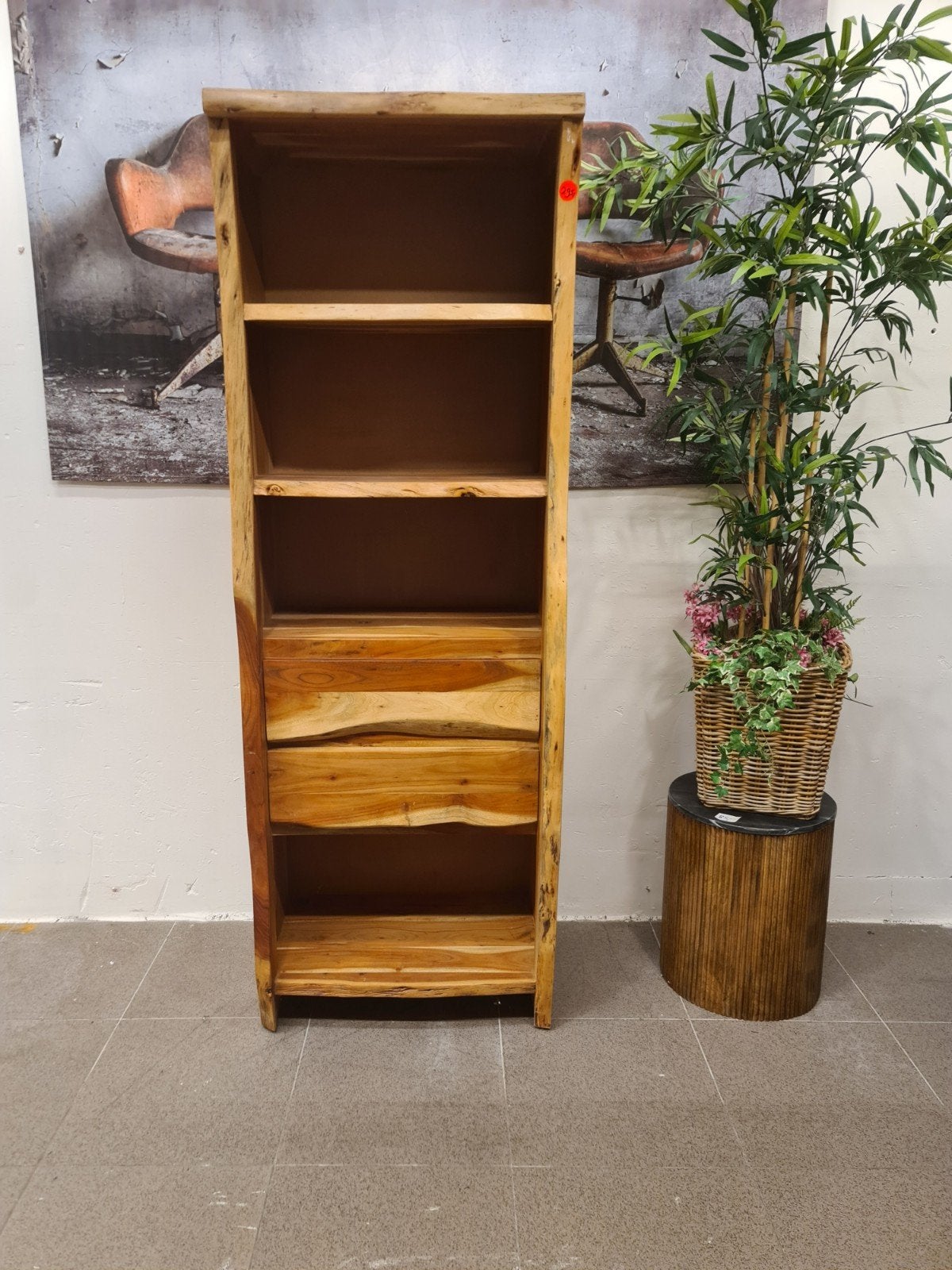 Nieuwe massief acaciahouten landelijke kast 200x70x50cm €235, Ophalen, Hout, ., Nieuw