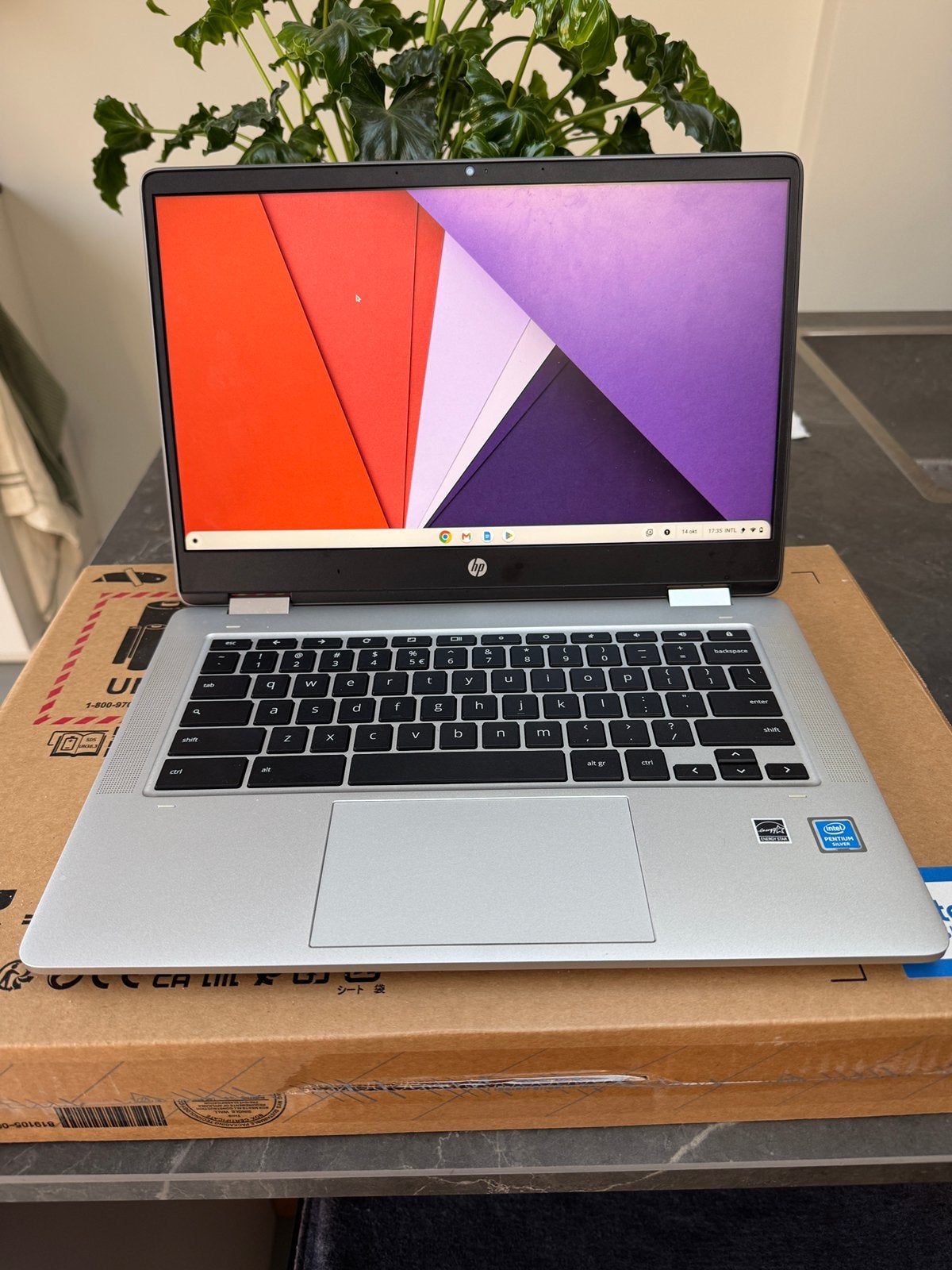Chromebook x360 (Nieuw in doos)- 14” Full HD Touchscreen, 14 inch, 4 GB of minder, Touchscreen, Nieuw