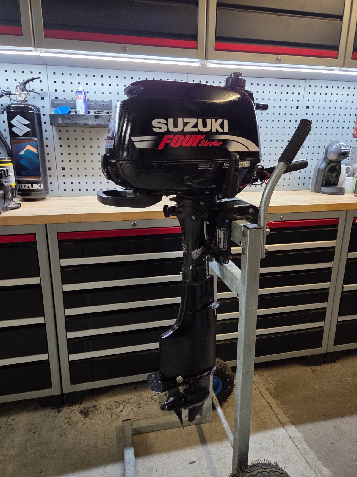 Suzuki DF6 4-takt buitenboordmotor - 6 pk langstaart, Ophalen, Gebruikt, 5 tot 10 pk, Viertaktmotor