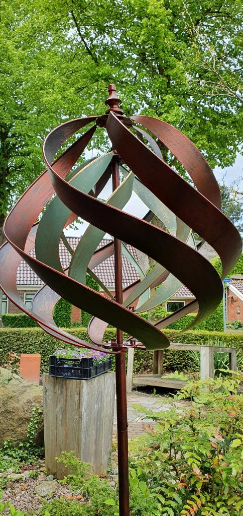 SFEERBOL / windmolen / metaal / windspinner, Tuin en Terras, Nieuw, Info@huisentuindecoratiemarie.nl, Huis en tuin decoratie marie