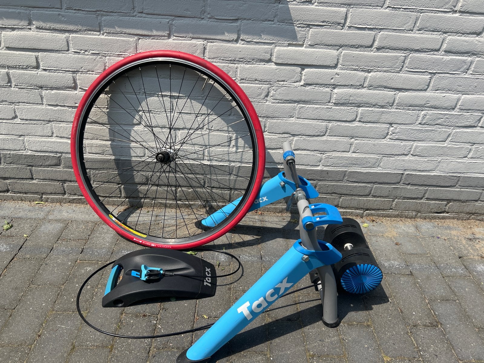 Tacx Booster fietstrainer met trainingswiel en nieuwe band, Ophalen, Gebruikt, Overige typen