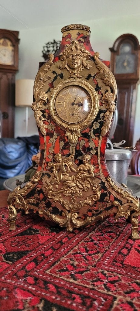 Porte montre met lopend snekhorloge, Antiek en Kunst, Antiek | Klokken, Verzenden