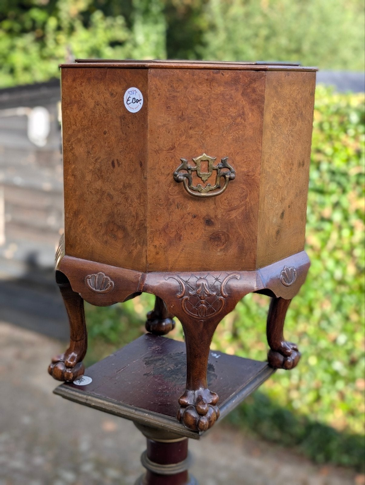 wortelnoten houten wijn koeler €130. 48x36 cm, Ophalen, Frankrijk, Overige typen