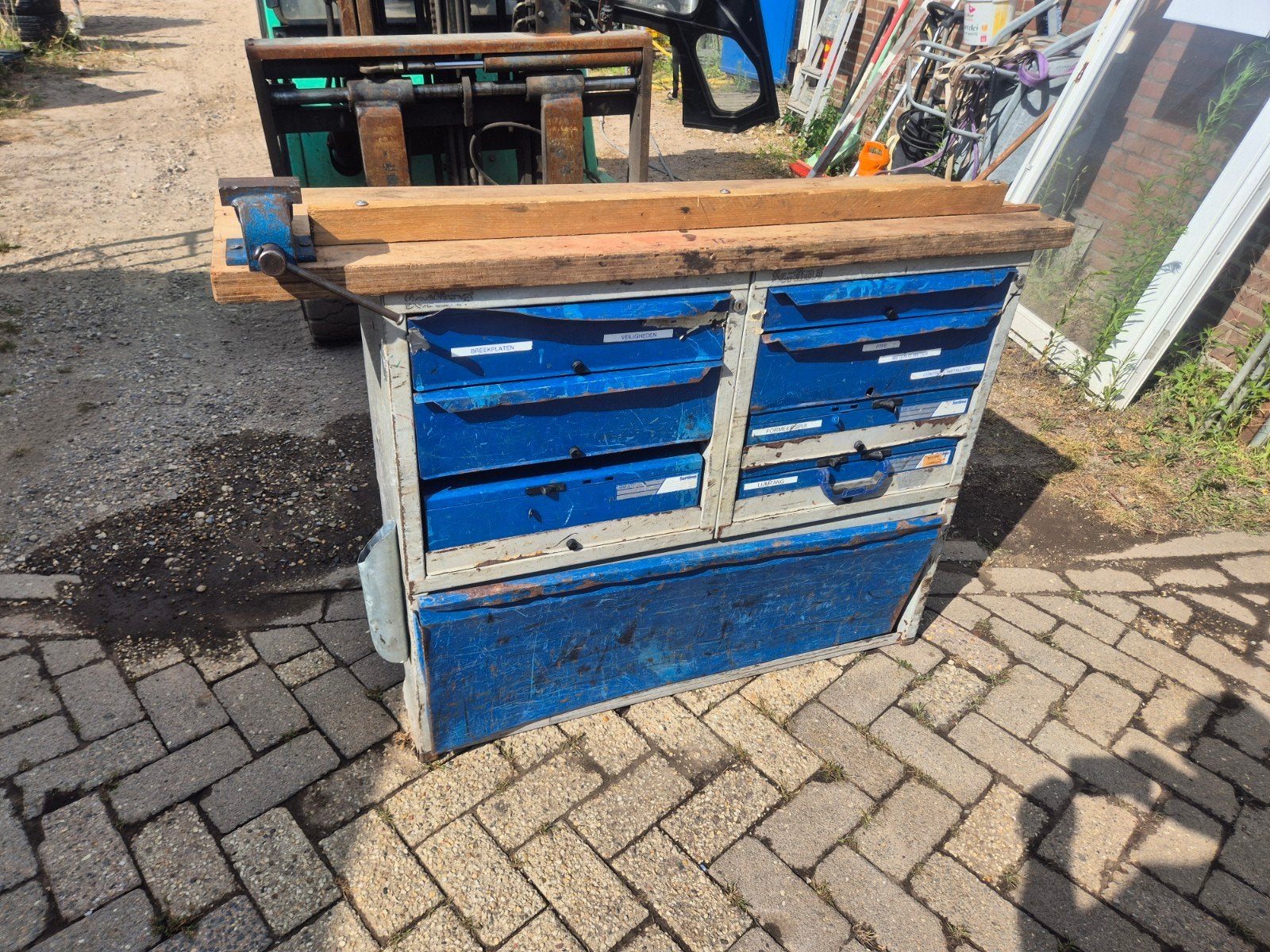 Sortimo werkbank met bankschroef en lades, Bankschroef, 170 cm of meer, Niet bekend, Niet bekend