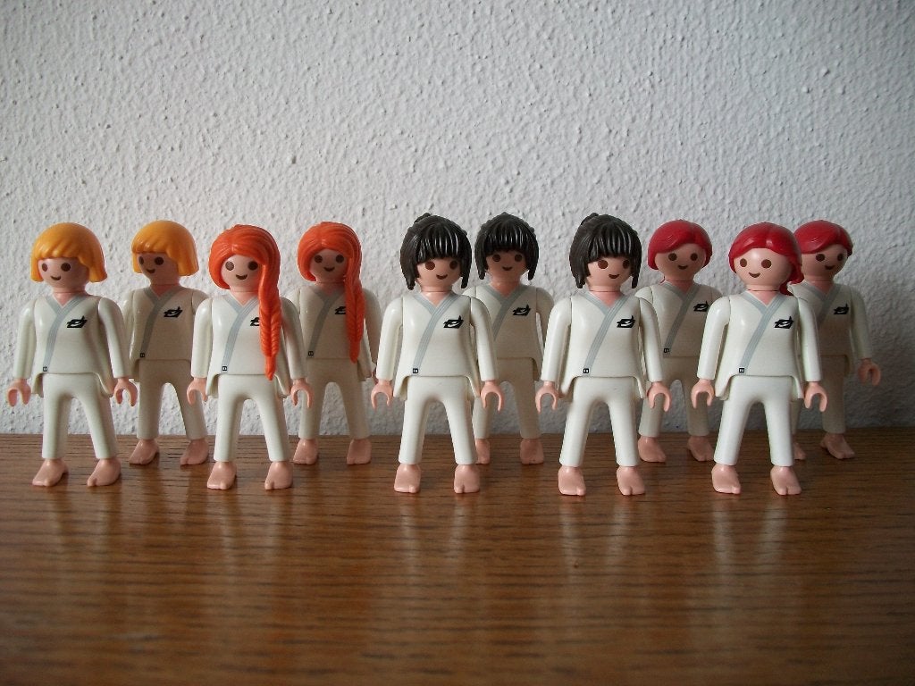 Judoka's / sporters / gymlerares / sportief / atleten /sport, Ophalen of Verzenden, Nieuw, Complete set, Figuren