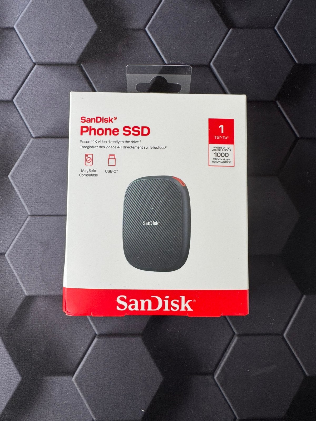 Sandisk Phone SSD 1TB - nieuw in doos, Computers en Software, Ophalen of Verzenden, Zo goed als nieuw, Laptop, USB
