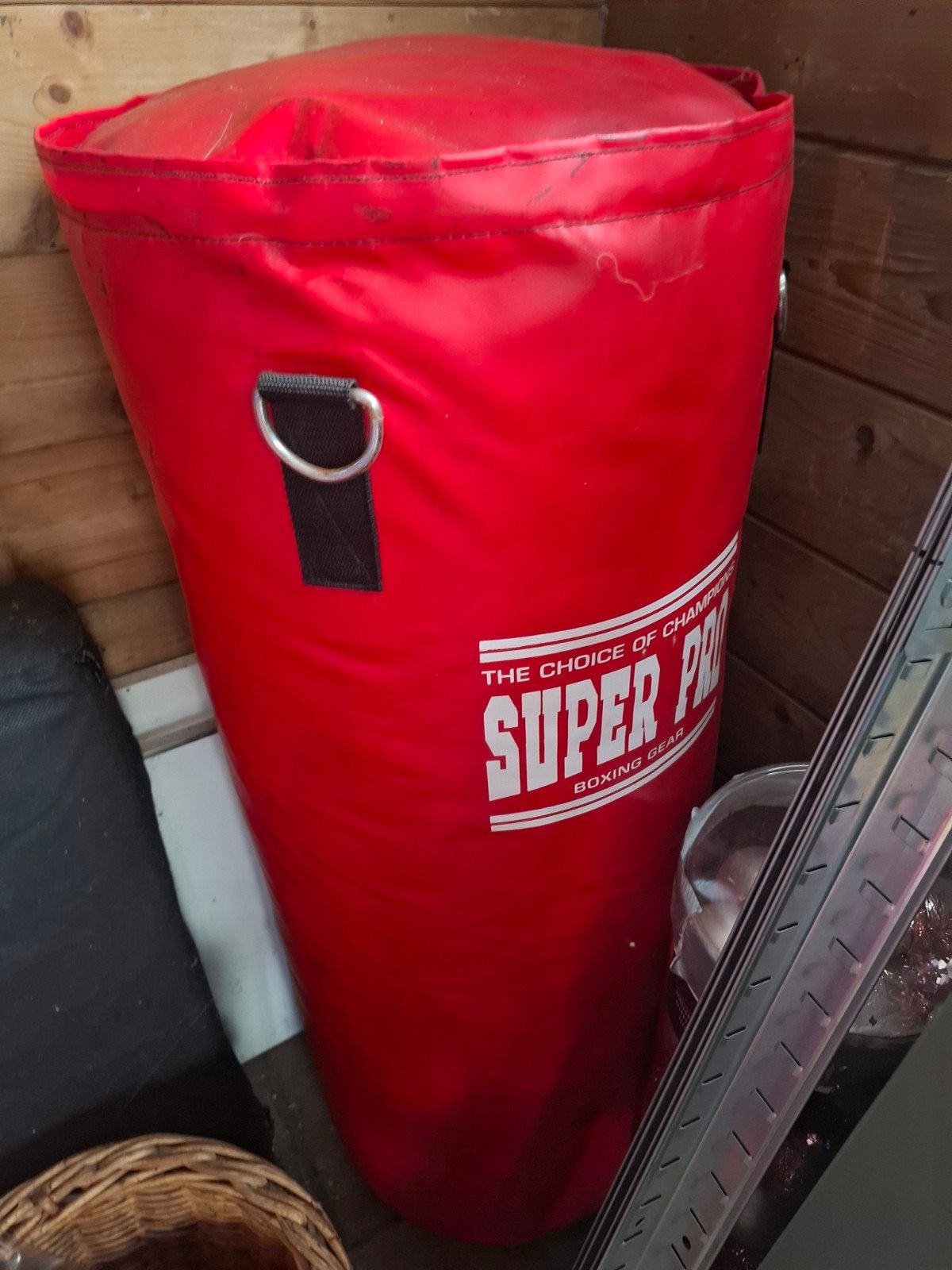 Bokszak met standaard en ketting - Super Pro, Sport en Fitness, Ophalen, Gebruikt, Bokszak
