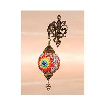 Diverse Oosterse wandlamp lamp Arabisch Turks glasmozaiek, E14 (klein), Nieuw, Ophalen of Verzenden, Wandlamp