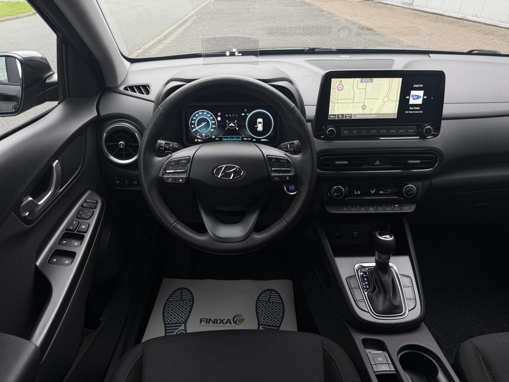 Hyundai Kona 1.6 GDI HEV Fashion - FACELIFT/NAVI/HUD/CAM/NAP, Auto's, Gebruikt, Euro 6, Zwart, Origineel Nederlands