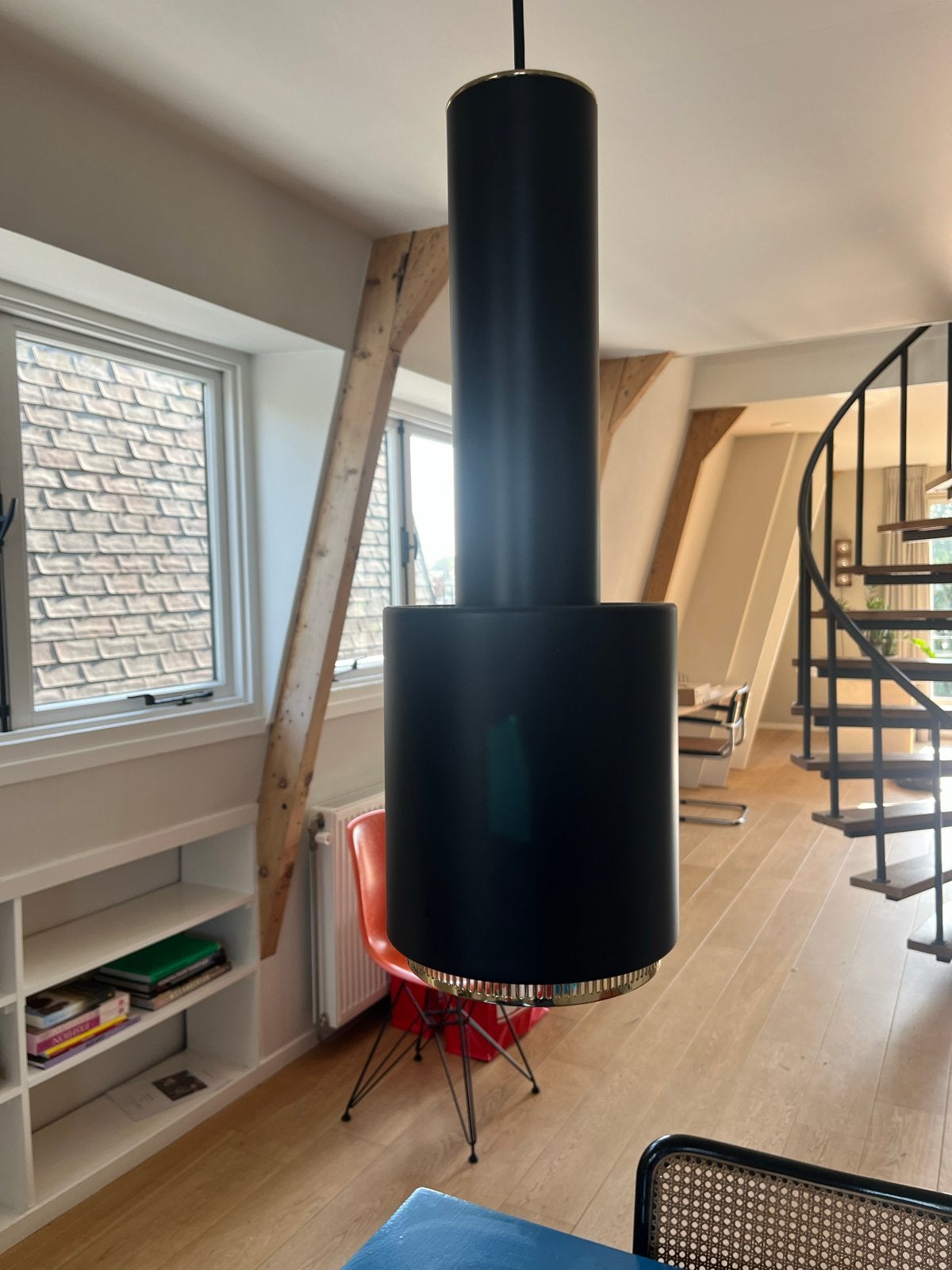 2 x  Artek - Aalto pendant lamp A110 "Hand Grenade", Huis en Inrichting, Ophalen of Verzenden, Zo goed als nieuw, Metaal, E27 (groot)