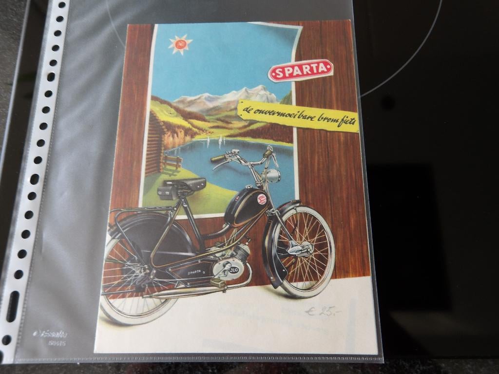 Folder Sparta de onvermoeibare bromfiets 1955, Verzenden, Zo goed als nieuw