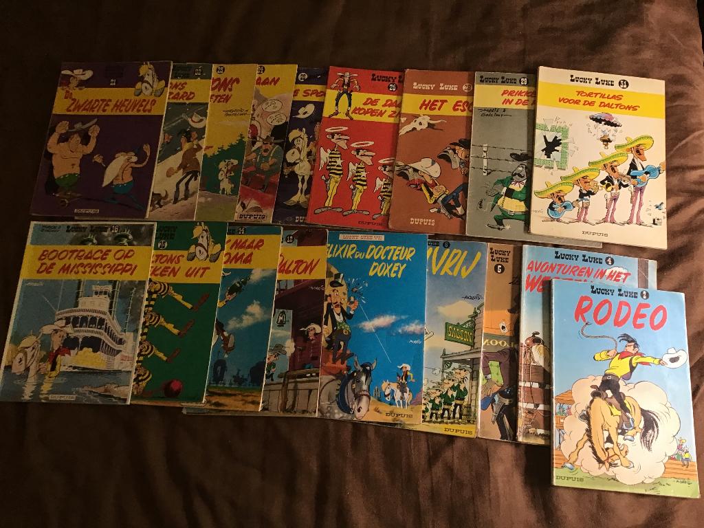 41 delen Lucky Luke door Morris, Boeken, Stripboeken, Meerdere stripboeken, Ophalen of Verzenden, Gelezen