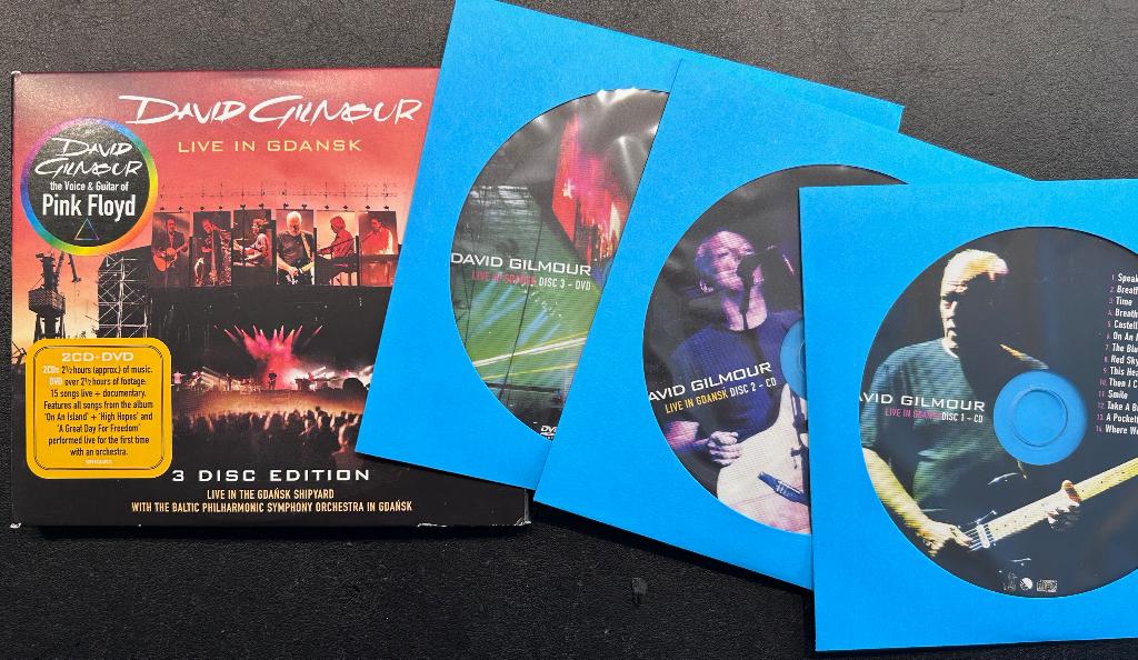 DAVID GILMOUR - Live in Gdansk ( 2CD & DVD ), Ophalen of Verzenden, Zo goed als nieuw, Progressive