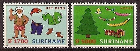 Suriname 1173/4 postfris Kinderpostzegels 2002, Postzegels en Munten, Ophalen of Verzenden, Postfris