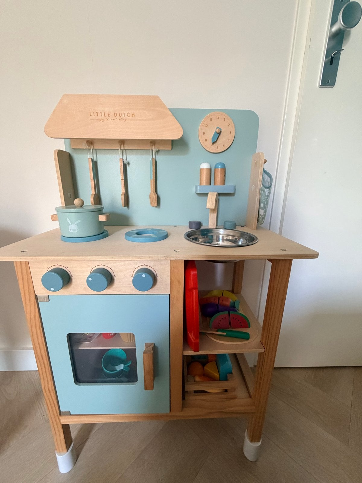 Little Dutch Houten Speelkeuken met accessoires, Kinderen en Baby's, Speelgoed | Speelkeukens, Ophalen, Zo goed als nieuw, Hout