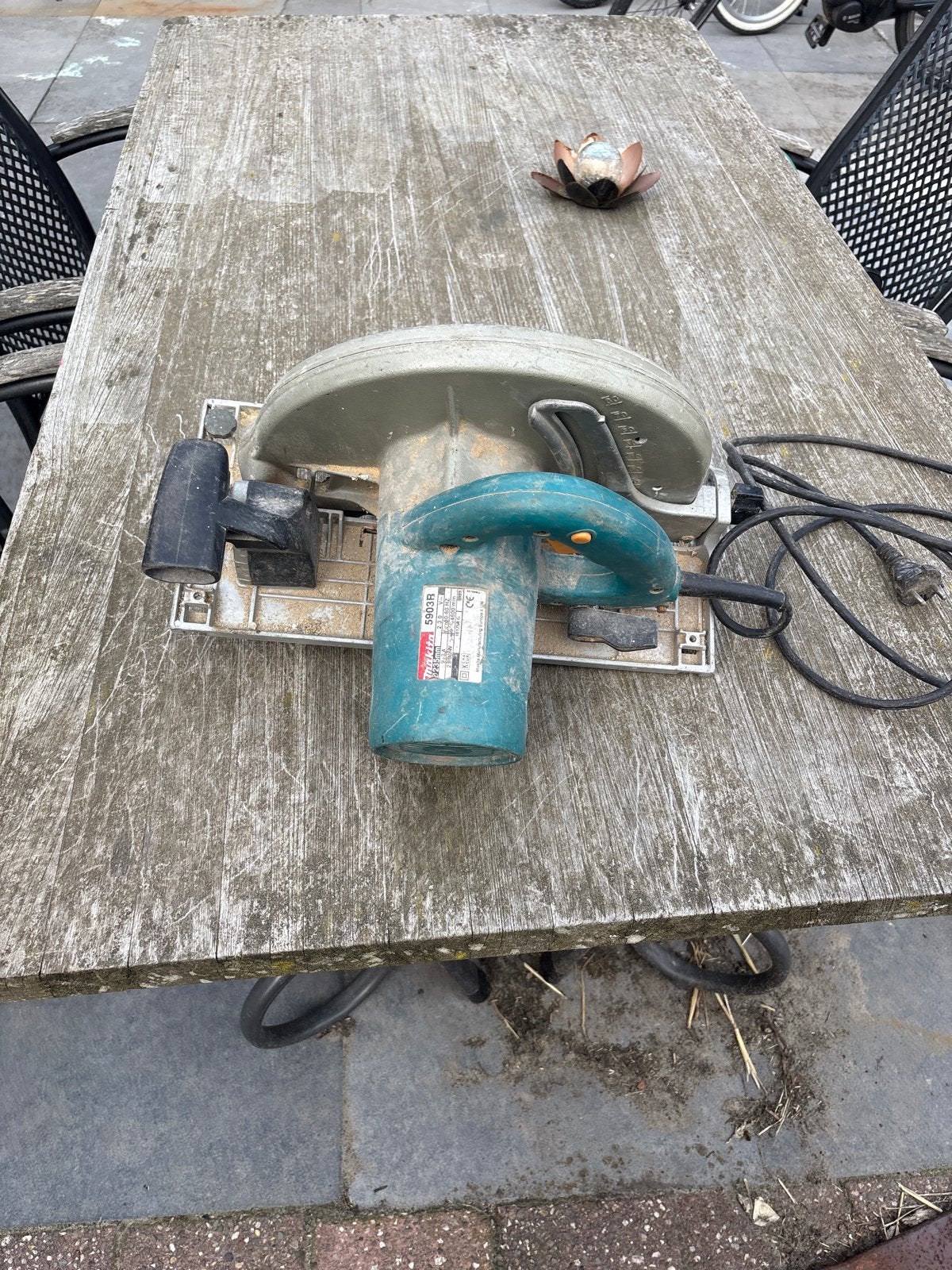 Makita 5903R Cirkelzaag - Krachtig en Betrouwbaar, Ophalen, Gebruikt, Cirkelzaag, 70 mm of meer