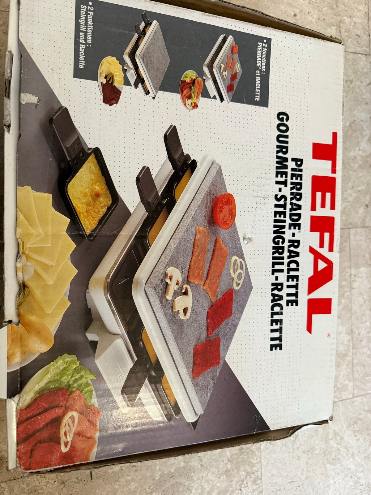 Tefal Pierrade Gourmet Raclette Grill - Steen & Raclette, Witgoed en Apparatuur, Ophalen of Verzenden, Gebruikt, 4 t/m 7 personen