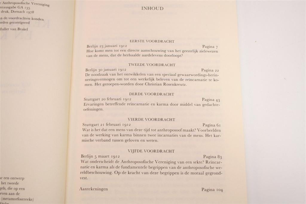 Reïncarnatie & Karma [1912] — Rudolf Steiner & Antroposofie, Ophalen of Verzenden, Gelezen, Overige onderwerpen, Achtergrond en Informatie