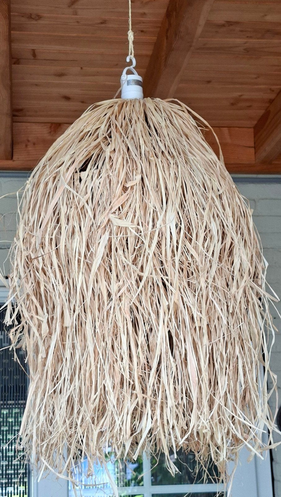 Raffia lampenkap - boho style, Ophalen of Verzenden, Nieuw, Boho, Beach, Bali, Ibiza, Mediterrane
