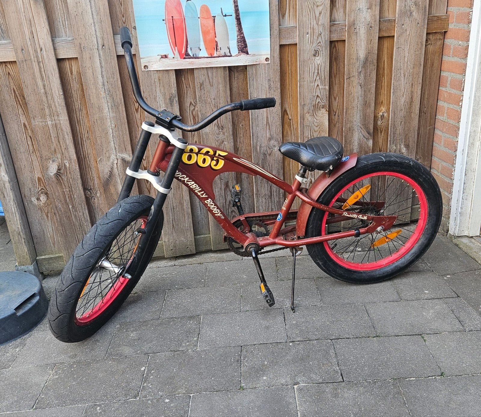 Leuke stoere fiets, Fietsen en Brommers, Fietsen | Cruisers en Lowriders, Minder dan 47 cm, Ophalen, Gebruikt, Staal