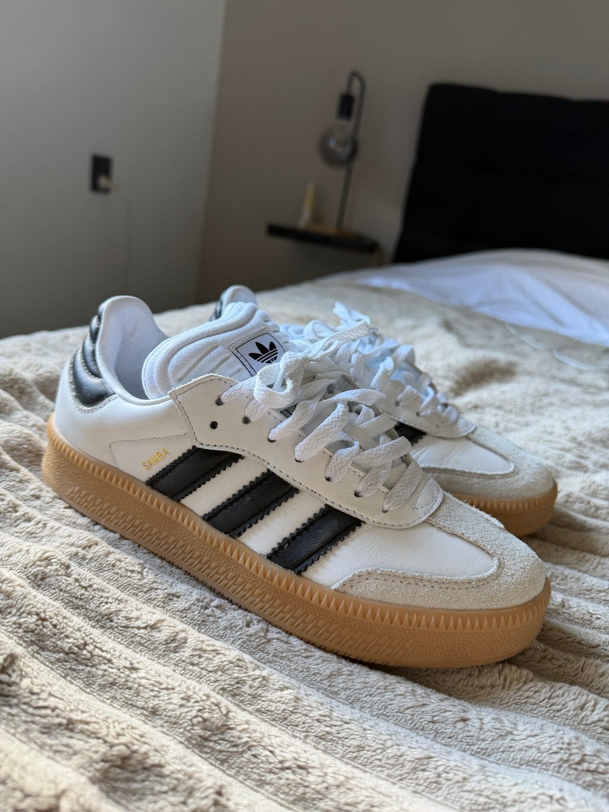 Adidas Samba Rose sneakers maat 38 - Wit met zwarte strepen, Wit, Ophalen of Verzenden, Sneakers of Gympen, Zo goed als nieuw