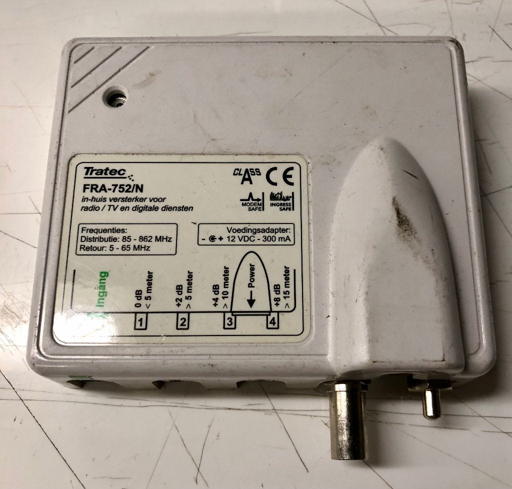 Tratec FRA-752/N In-huis Versterker voor Radio/TV, Ophalen of Verzenden, Gebruikt, Toebehoren