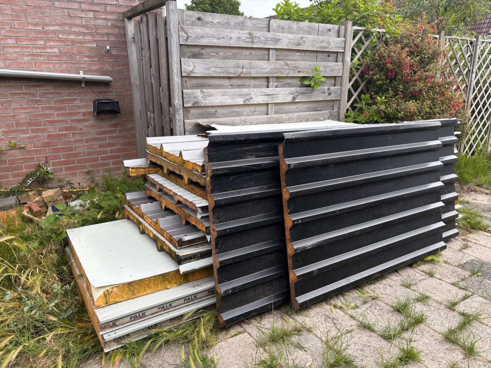 Rest partij Sandwichpanelen, Ophalen, Gebruikt