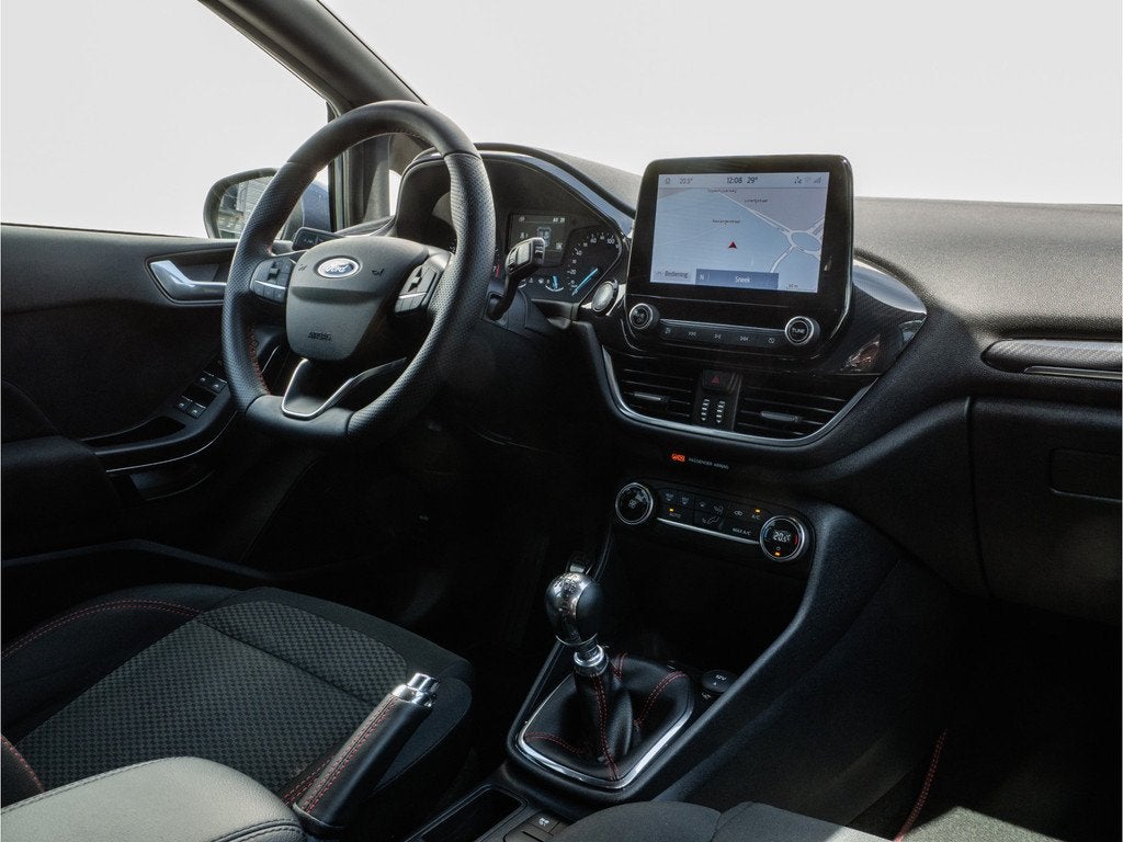 Ford Fiesta 1.0 EcoBoost ST-Line Full map navigatie/ Climate, Voorwielaandrijving, Stof, Gebruikt, Blauw