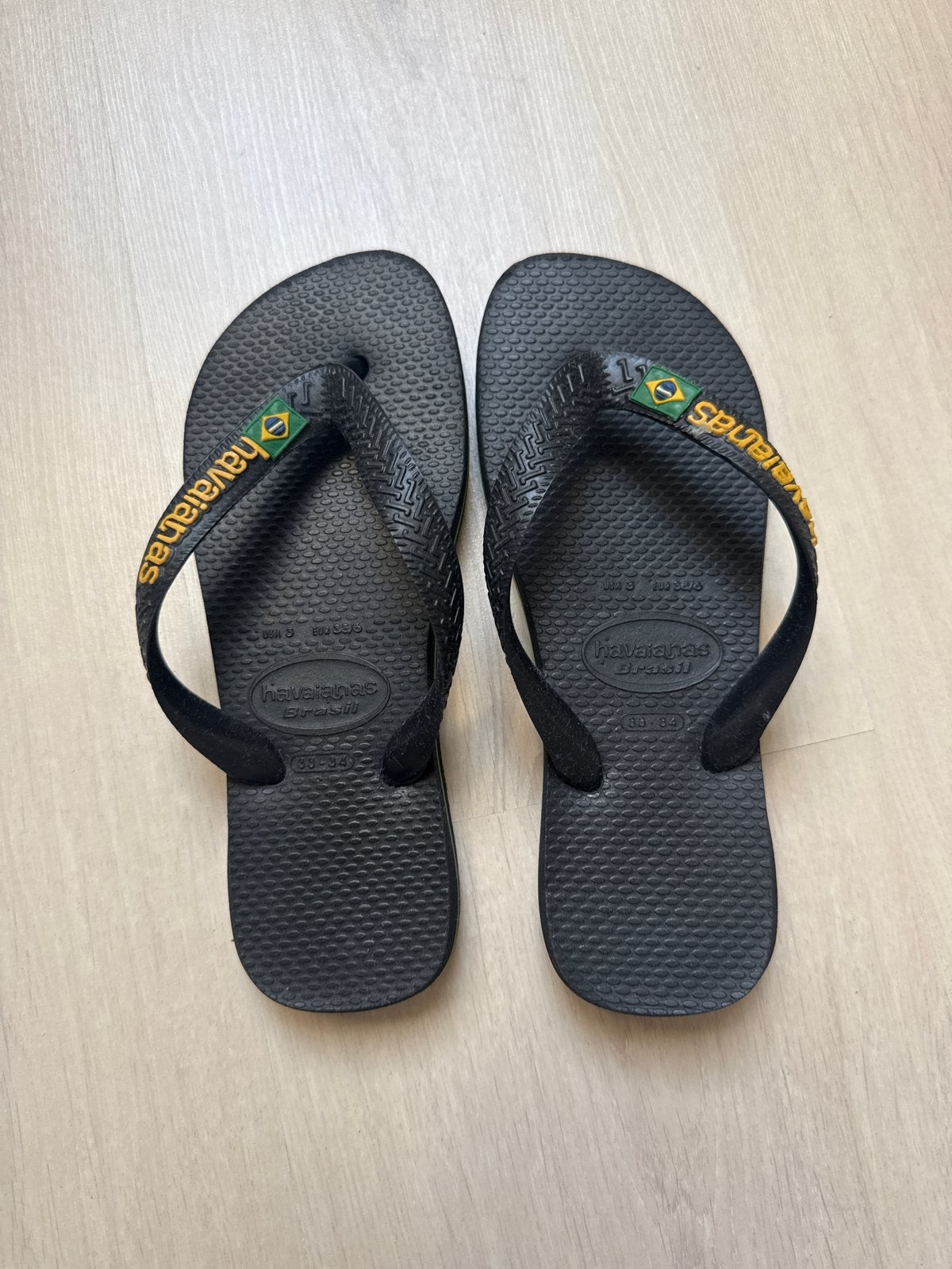 Havaianas slippers zwart kids maat 33-34, Ophalen of Verzenden, Nieuw, Jongen of Meisje, Overige typen