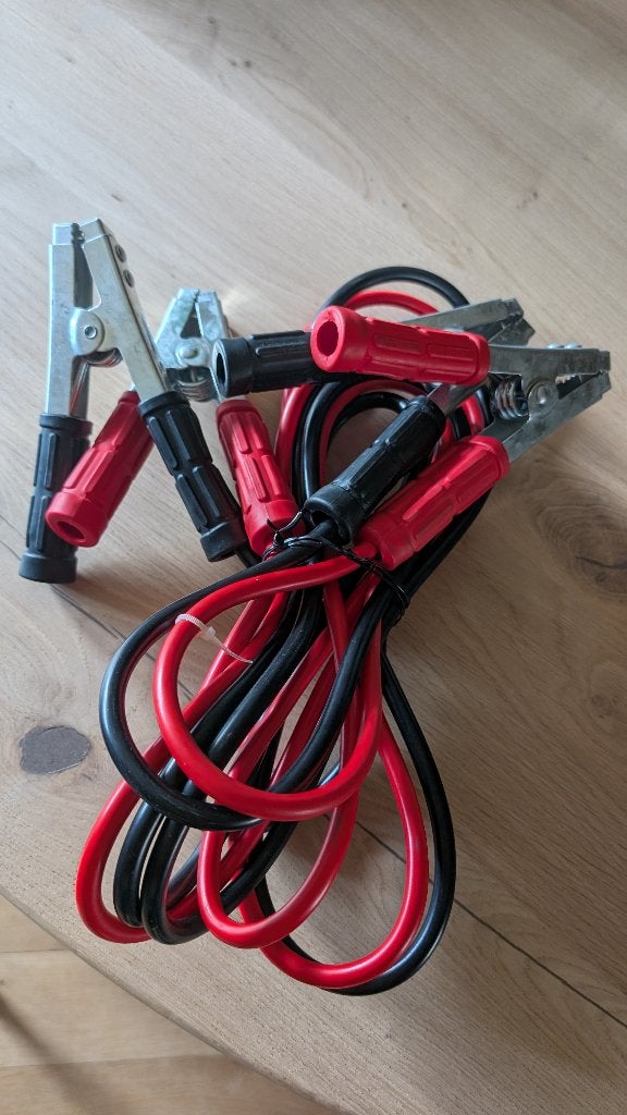 Robuuste startkabels, Ophalen of Verzenden, Gebruikt