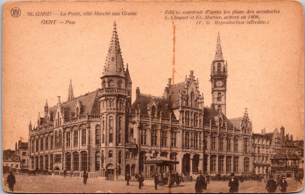 Gent België - 8 antieke postkaarten III, Ophalen of Verzenden, 1920 tot 1940, Gelopen, Oost-Vlaanderen