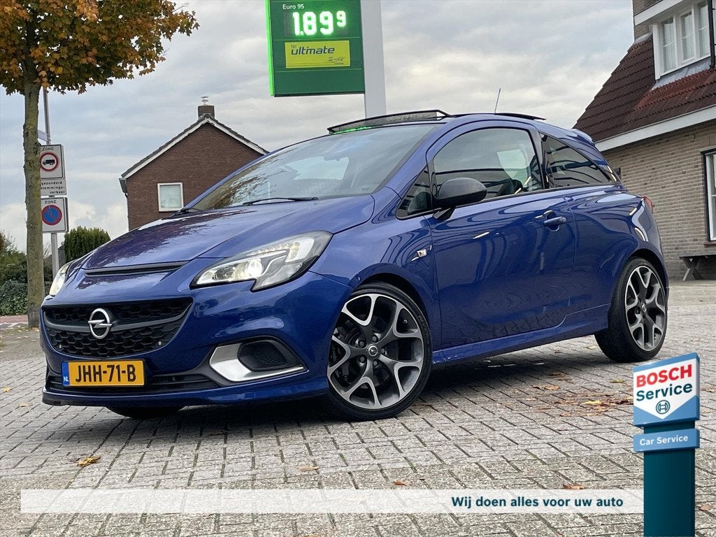 Opel Corsa 1.6 Turbo OPC 207PK / Pano / Recaro / Cruise / Cl, Gebruikt, Euro 6, Blauw, Leder