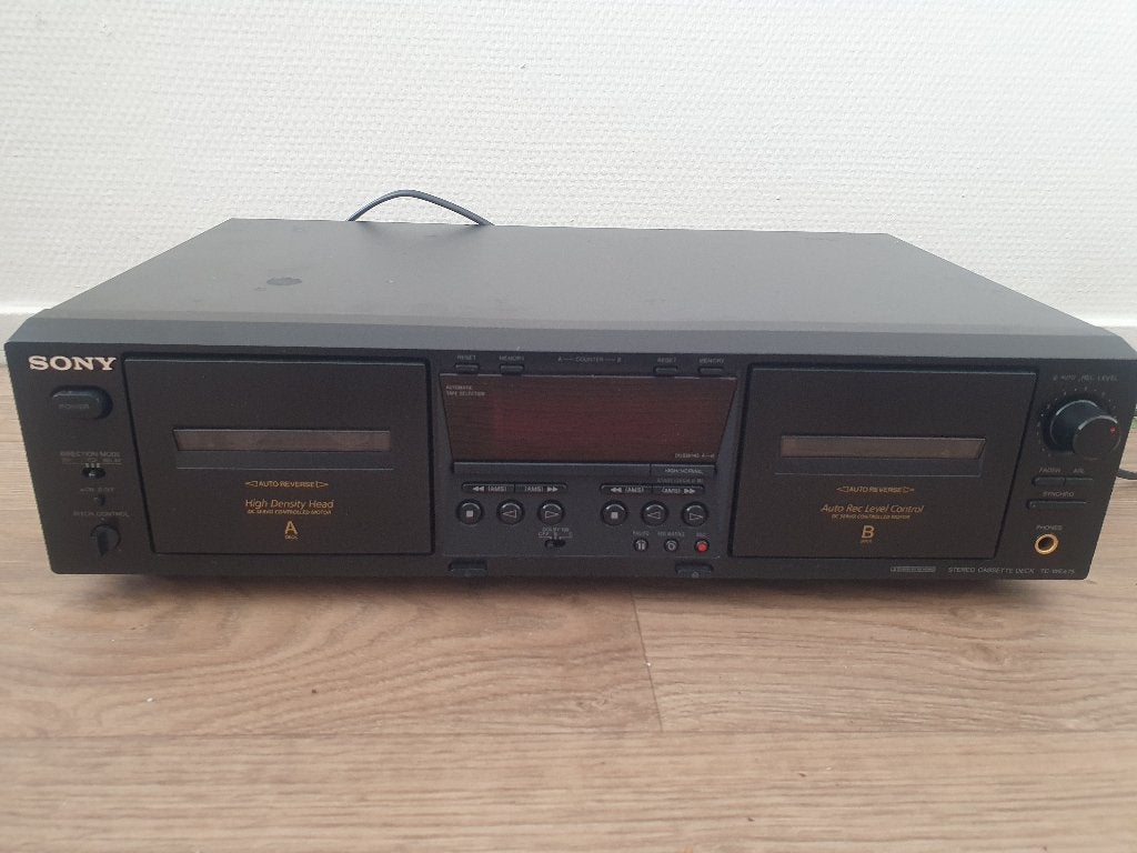 Sony TC-WE475 Dubbele Cassettedeck - Z.G.A.N., Ophalen, Dubbel, Sony, Tiptoetsen