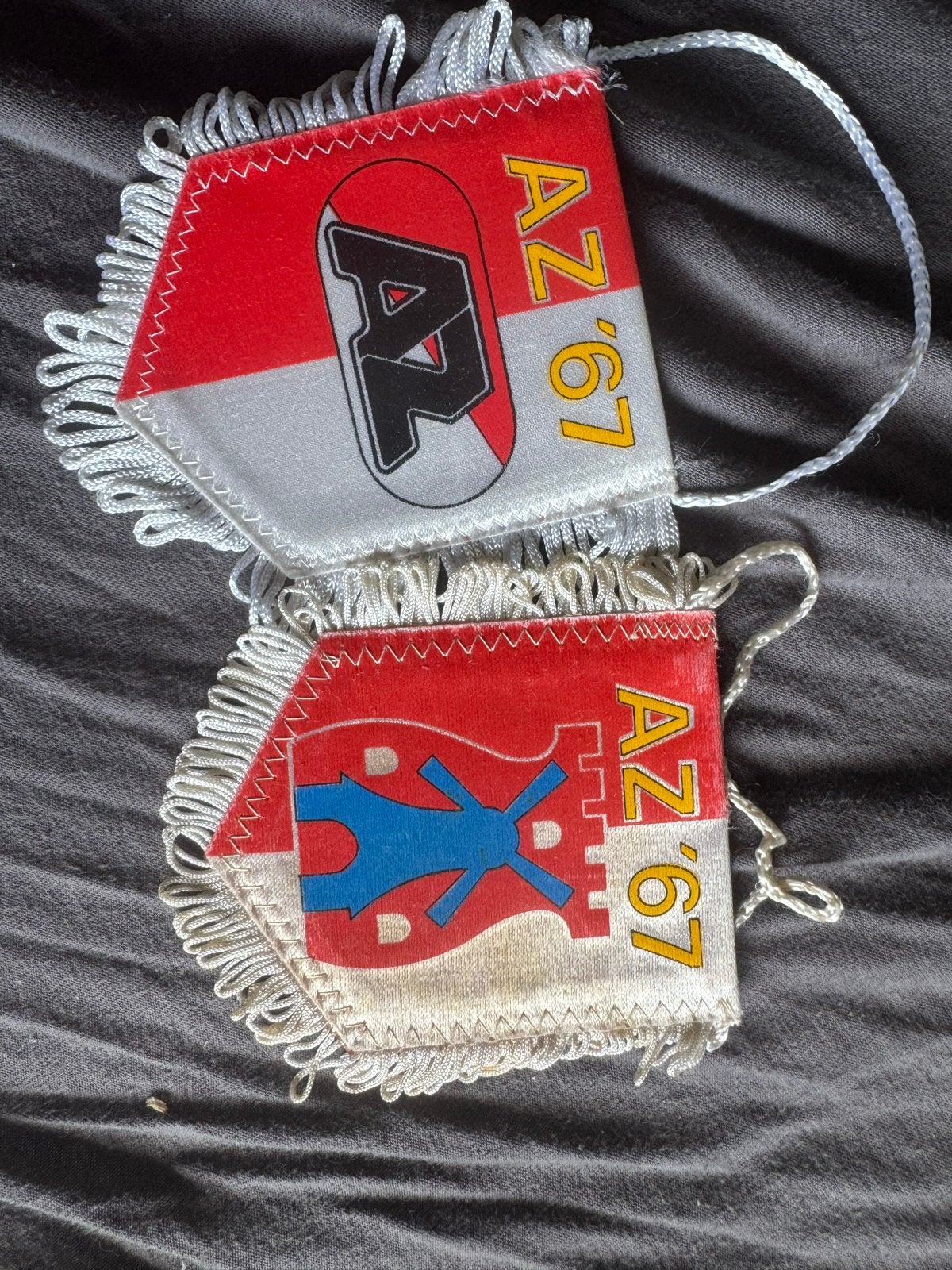 AZ '67 Vaantjes - Vintage Voetbal Memorabilia, Verzamelen, Ophalen of Verzenden, Gebruikt, AZ, Vaantje of Sjaal