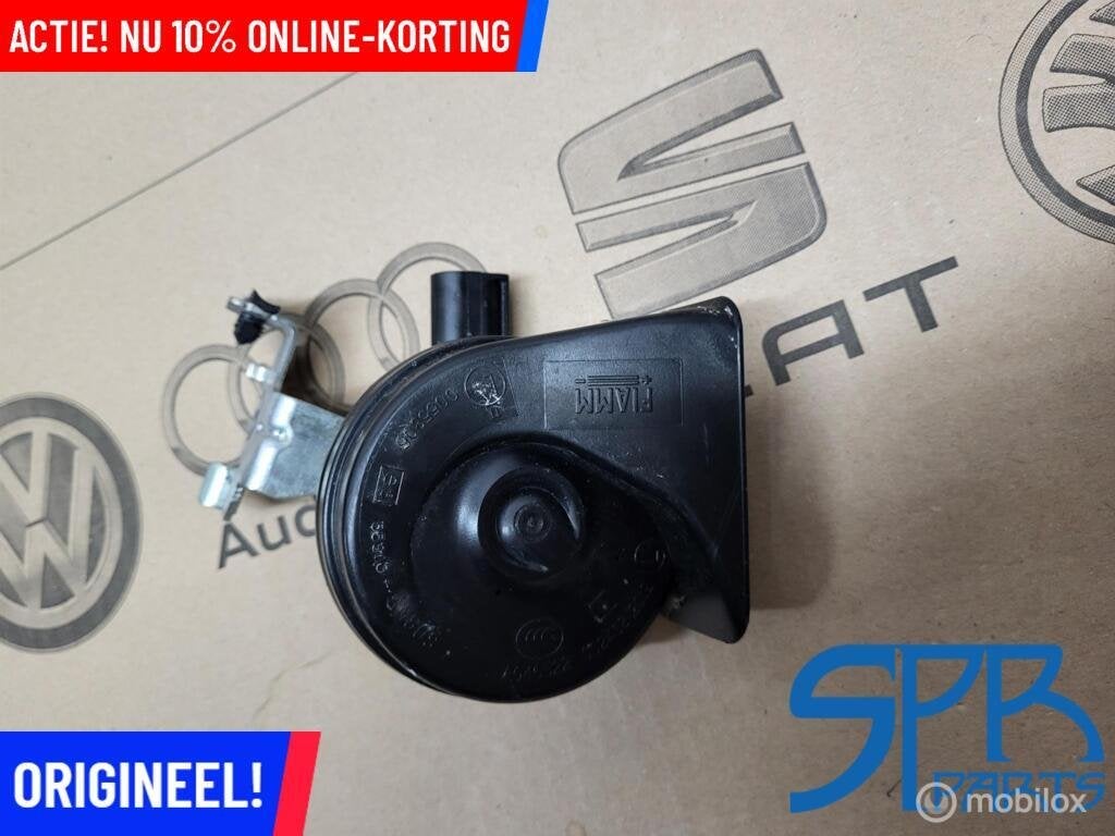 VW GOLF 7 VII Claxon TOETER + HOUDER STEUN RECHTS 5Q0951221, Volkswagen, Nieuw, Ophalen of Verzenden, Volkswagen
