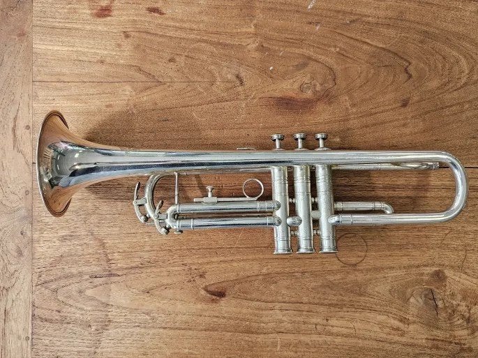 Gebr. Alexander Mainz Bb Trompet Silver Plated, Ophalen, Gebruikt, Bes-trompet