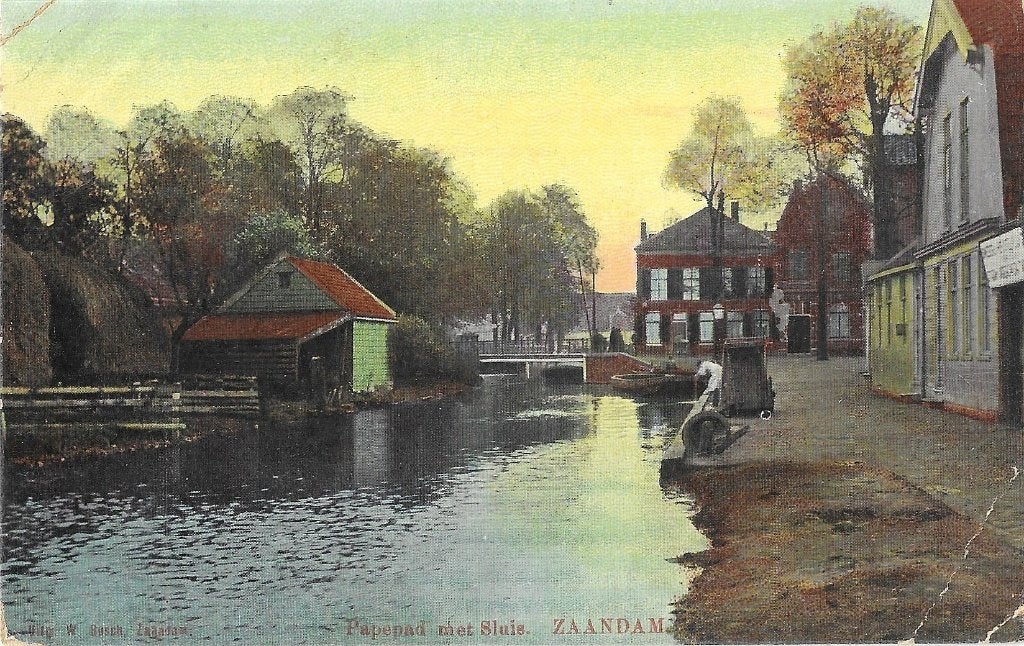 AK Zaandam - Papepad met Sluis, Verzenden, Voor 1920, Gelopen, Noord-Holland