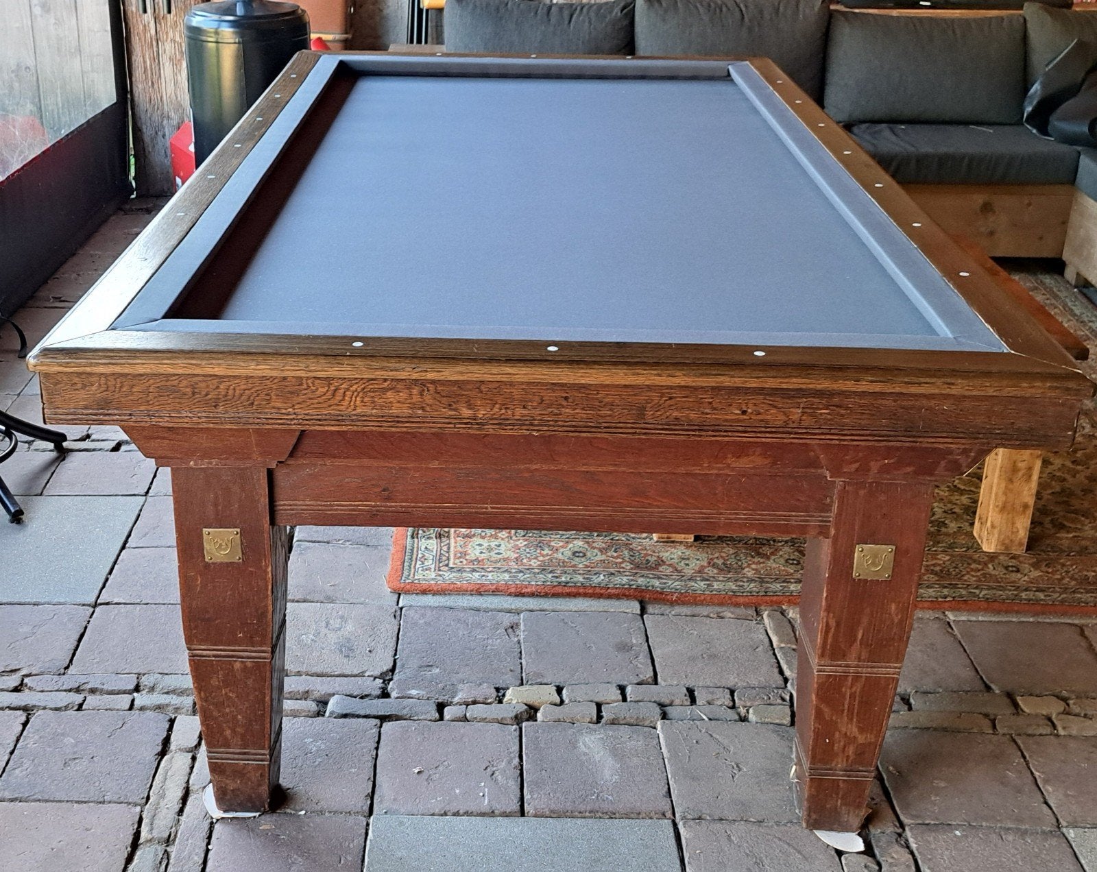Antieke Biljarttafel van Van Leur 's-Hertogenbosch, Ophalen, Gebruikt, Biljarttafel