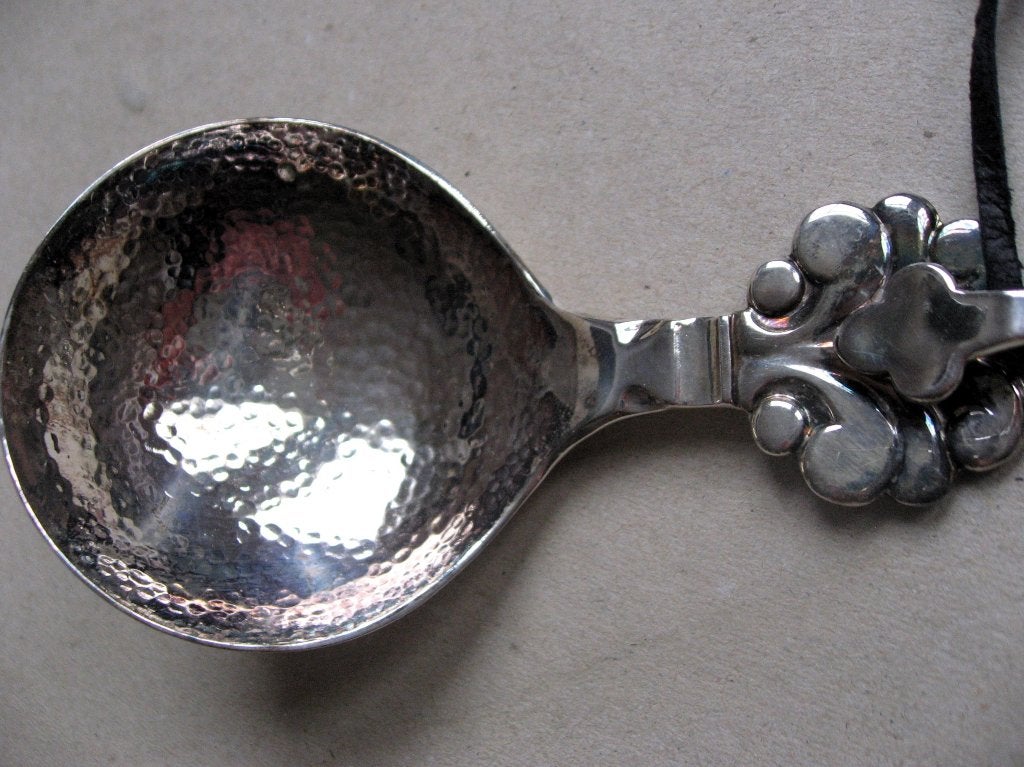 Zweedse wijnlepel, taste-vin verzilverd, Ophalen of Verzenden, Zilver