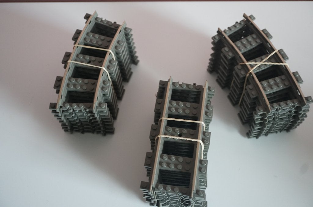 9 volt Lego trein ovaal, Gebruikt, Overige thema's, Lego, Ophalen of Verzenden