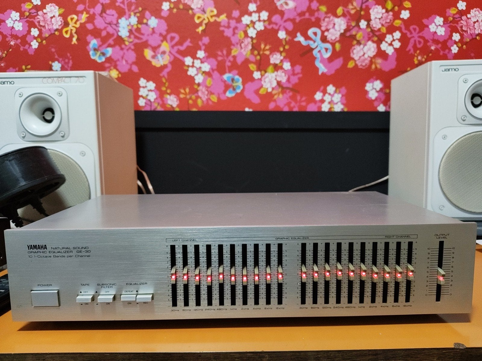Yamaha GE-30 Graphic Equalizer mooie vintage look, Ophalen of Verzenden, Gebruikt, Yamaha