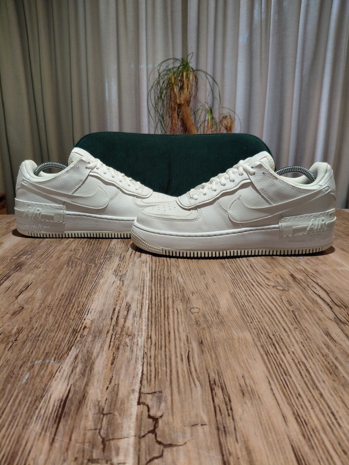 Nike Air Force 1 Shadow 'Triple White' Size 42, Wit, Nike, Ophalen of Verzenden, Sneakers of Gympen